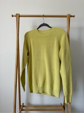 Muji Crewneck Sweater in Lemon Yellow, Size XS